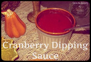 Cranberry Dipping Sauce