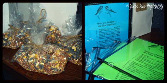 Birds of a Feather Gift Bags Goodies